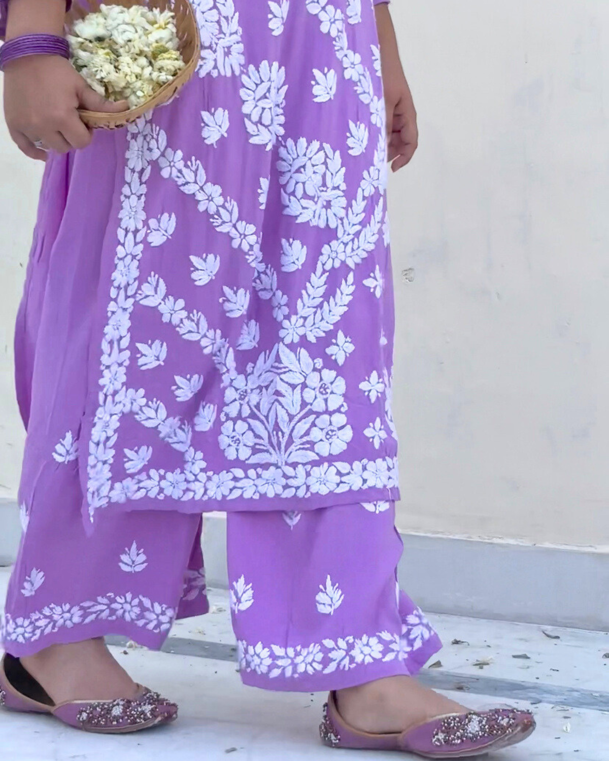&quot;ALEENA&quot; Modal Chikankari Set