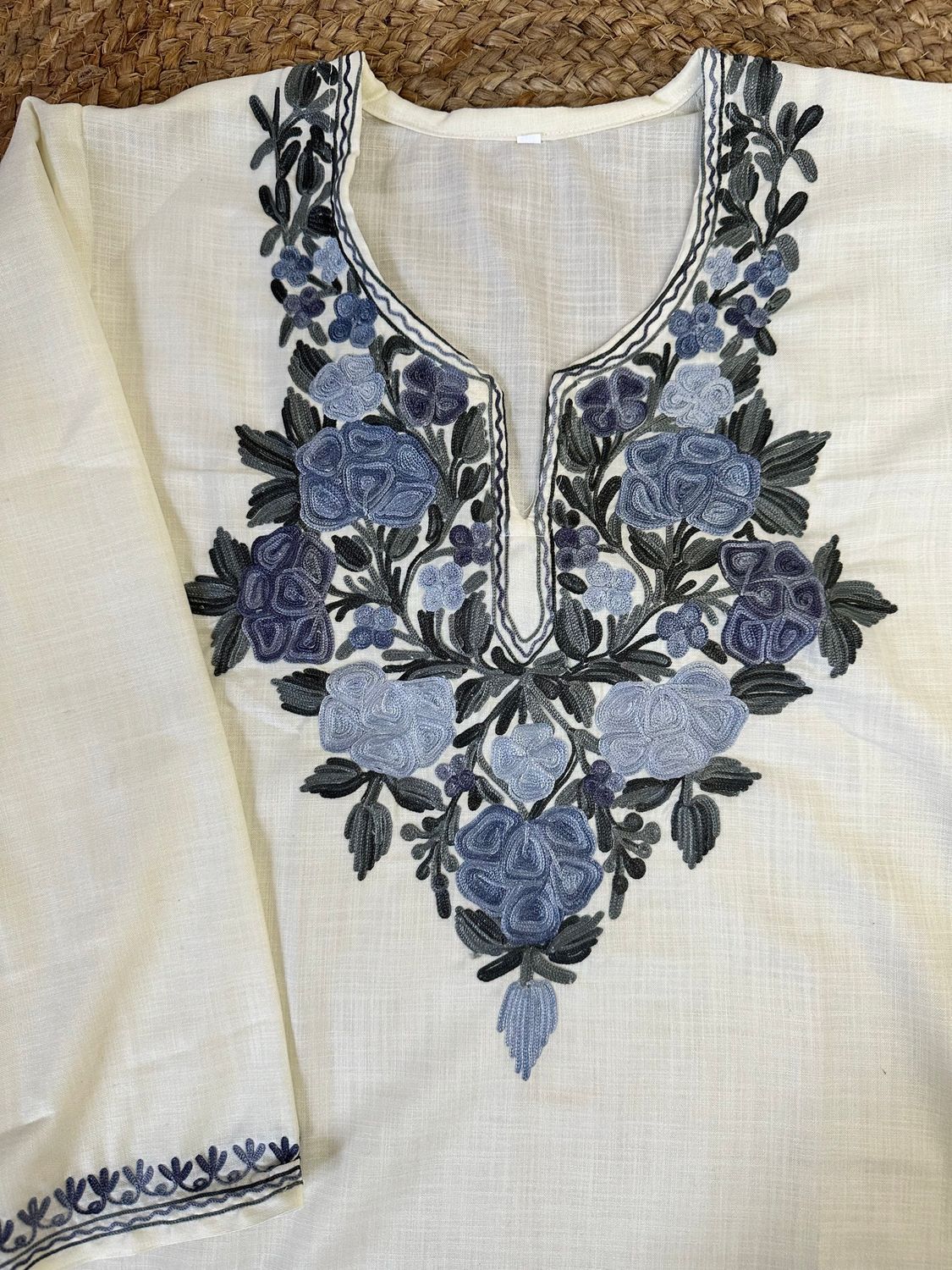 “HARSHA” Cotton Kashmiri Long Kurta