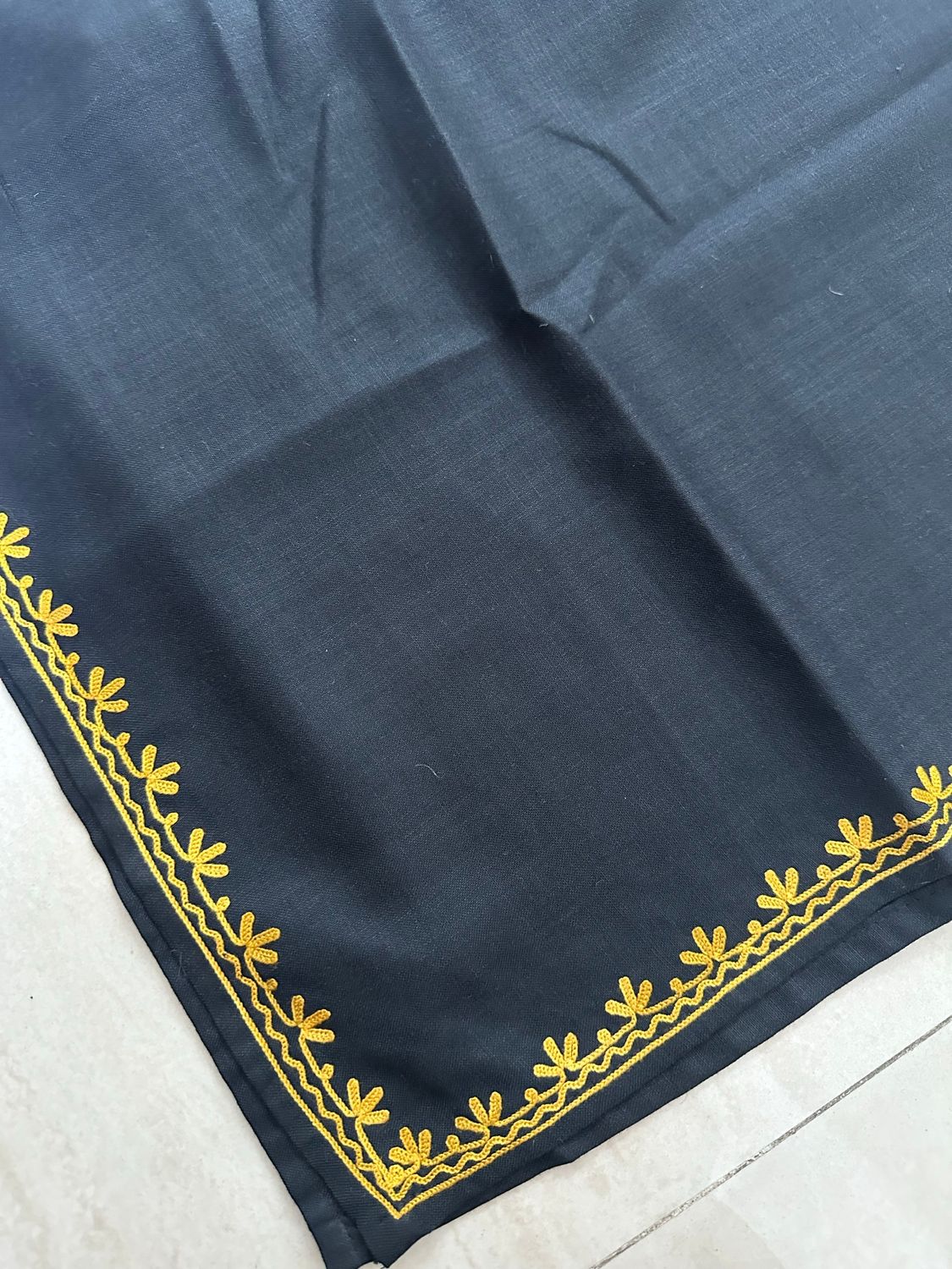 “BANO” Cotton Kashmiri Long Kurta With Sleeve work