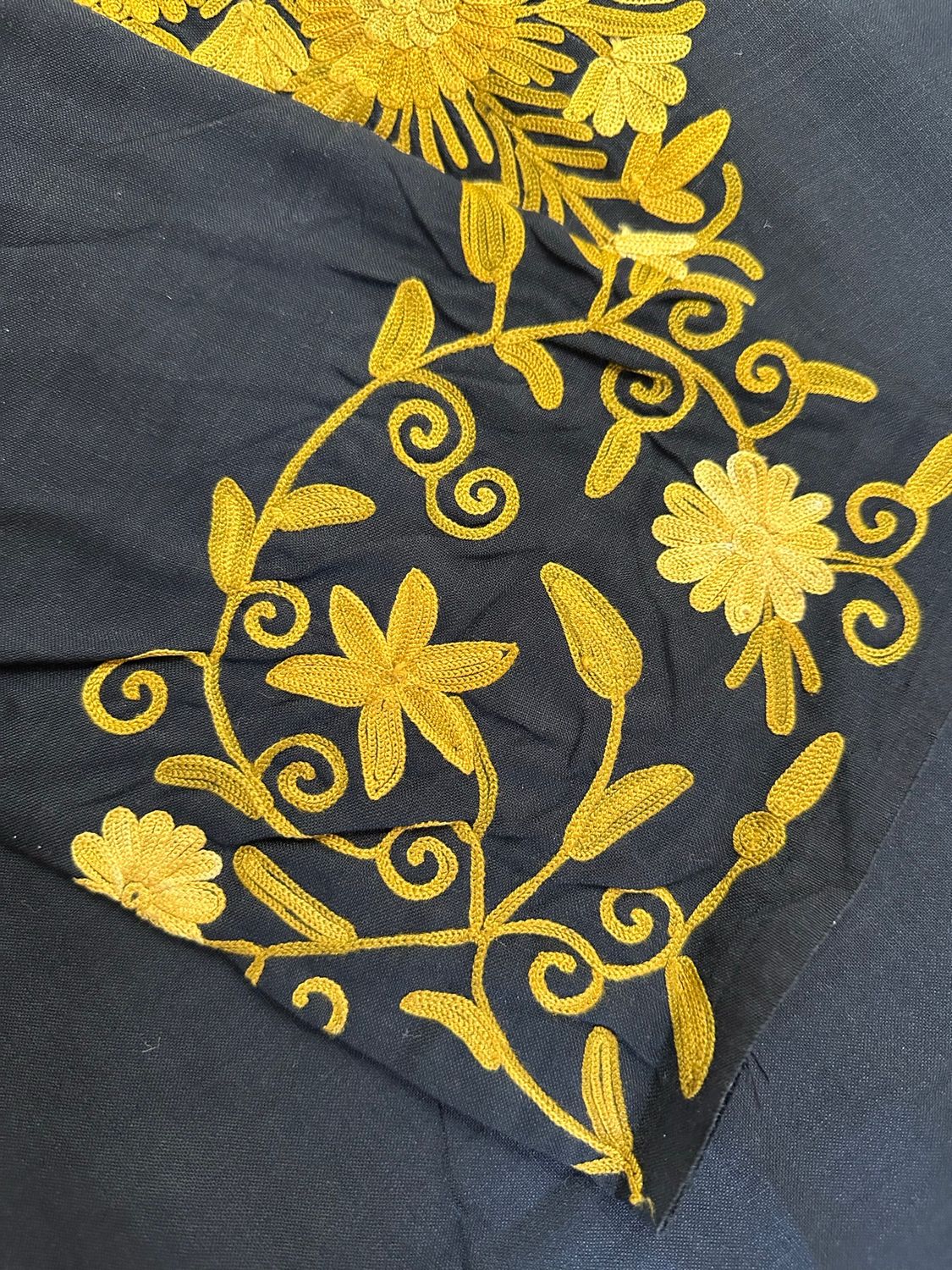 “BANO” Cotton Kashmiri Long Kurta With Sleeve work