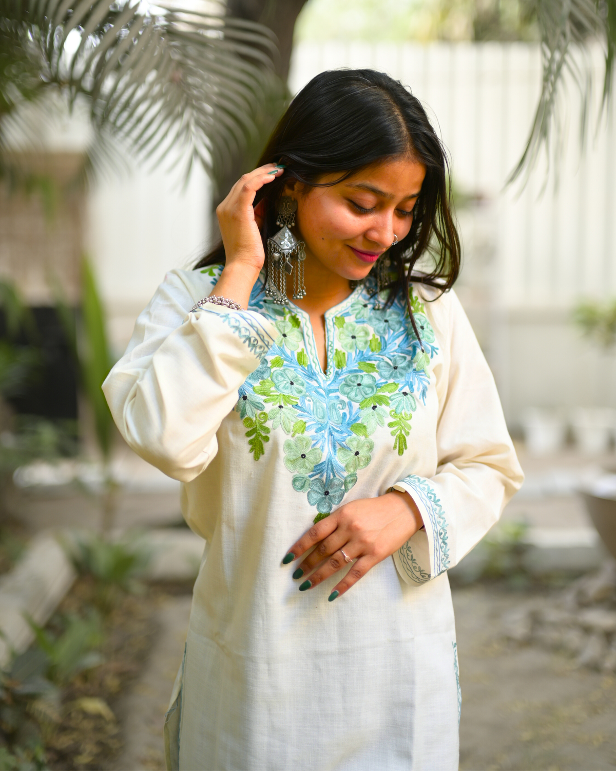 &quot;INSHA&quot; Cotton Kashmiri Kurta