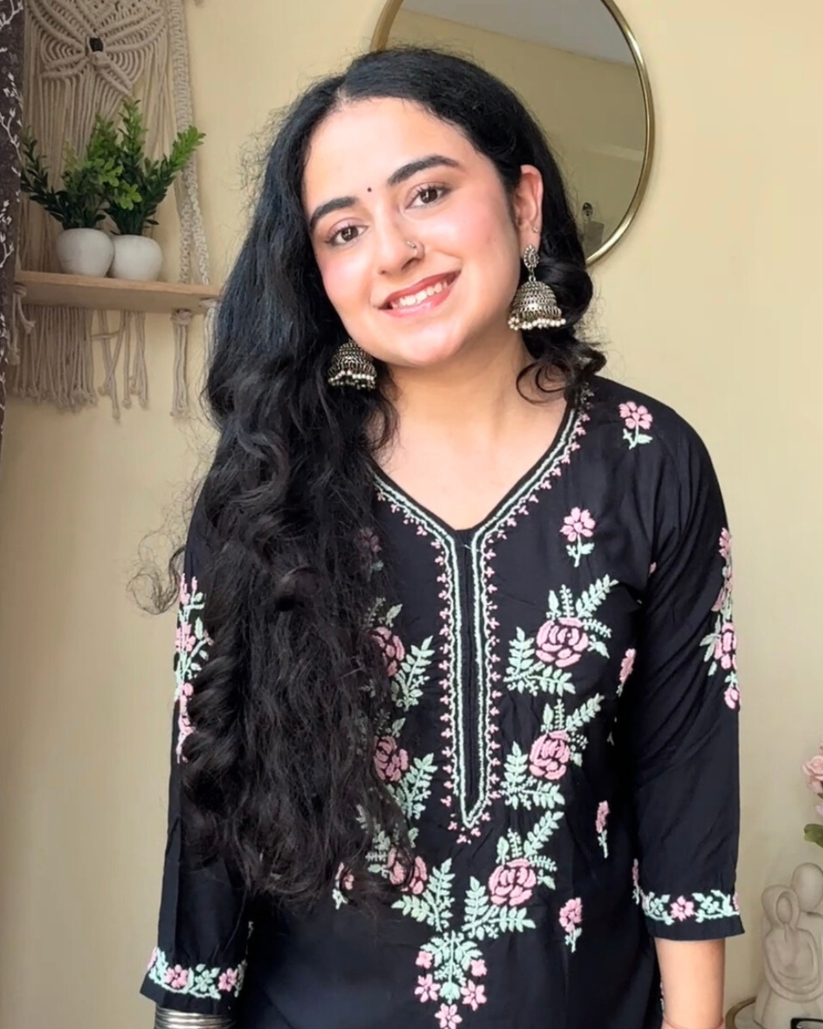 &quot;SAHIBA&quot; Rayon Chikankari Kurta