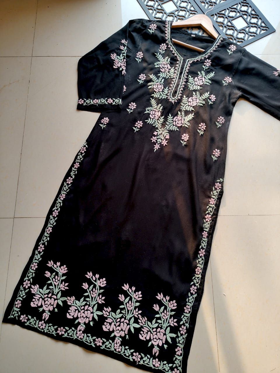 &quot;SAHIBA&quot; Rayon Chikankari Kurta