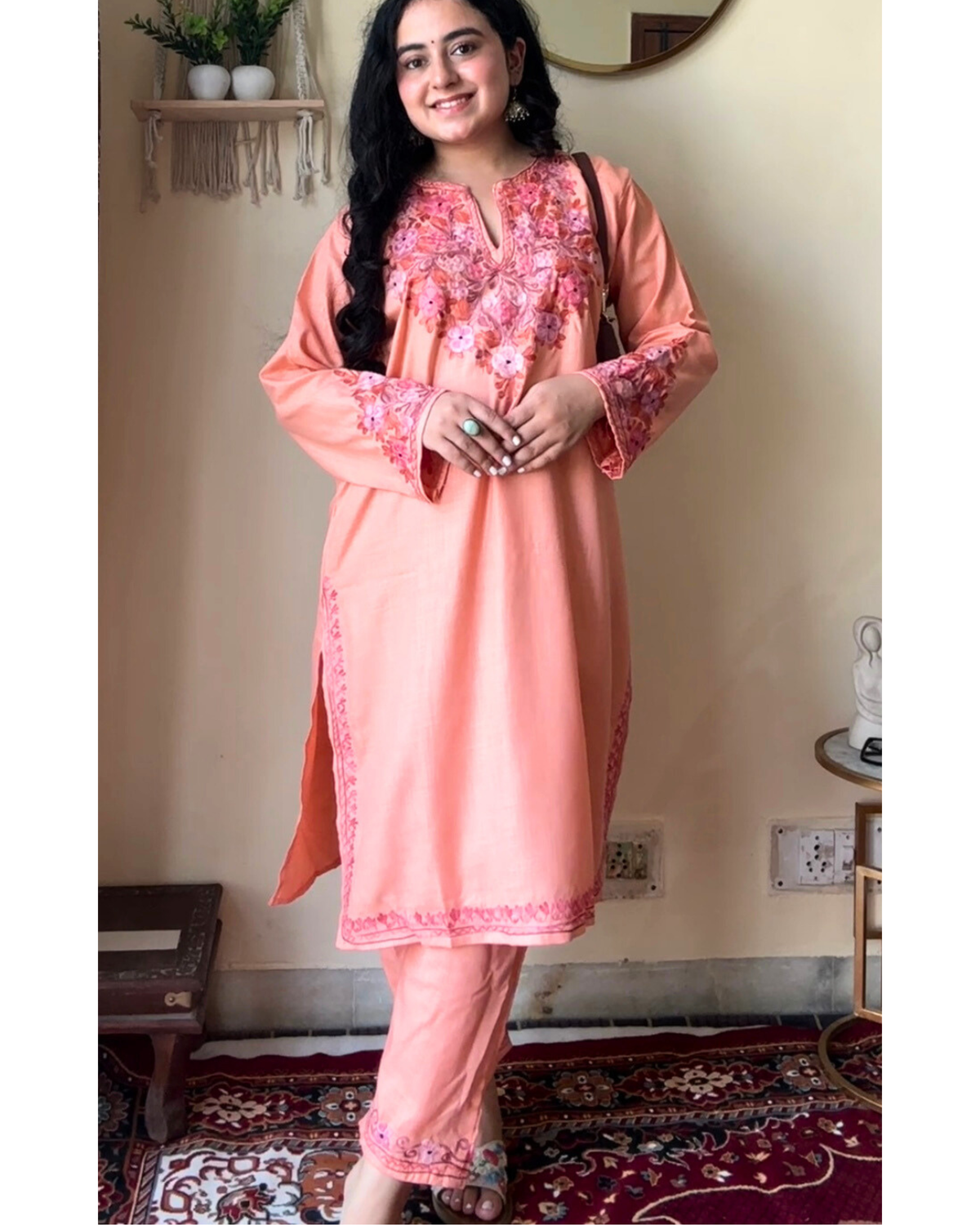 &quot;PARIZA&quot; Kashmiri Cotton Co-Ord Set