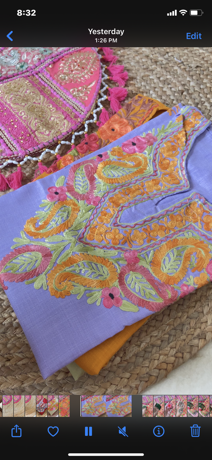 “MAHROSH” Short Kashmiri Kurta