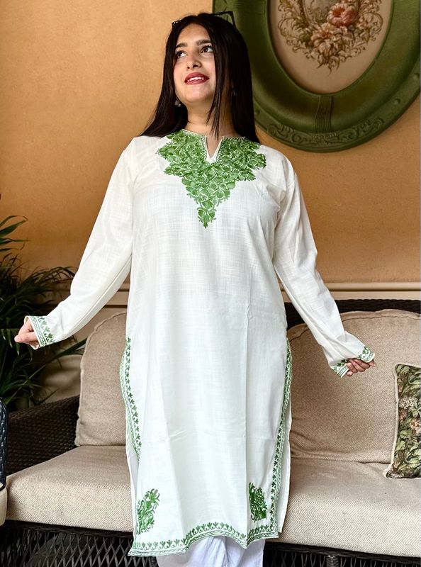 “RUKSANA” Cotton Kashmiri Kurta