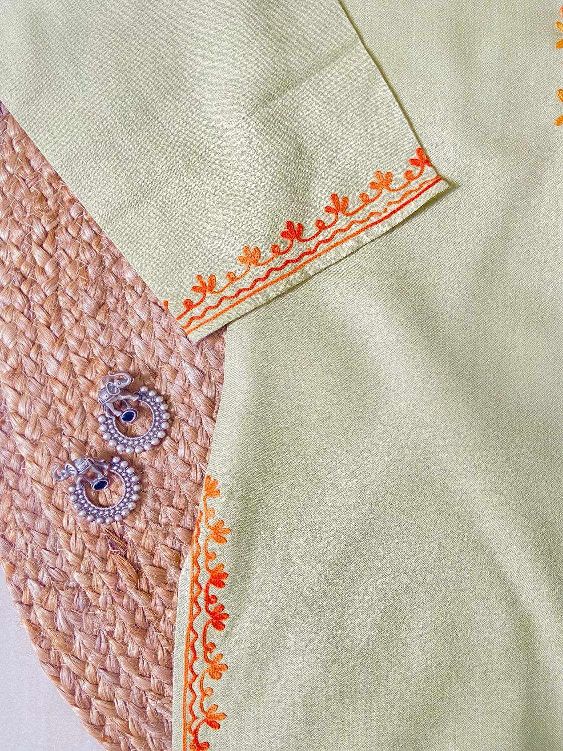 “SANIA” Cotton Short Kashmiri Kurta