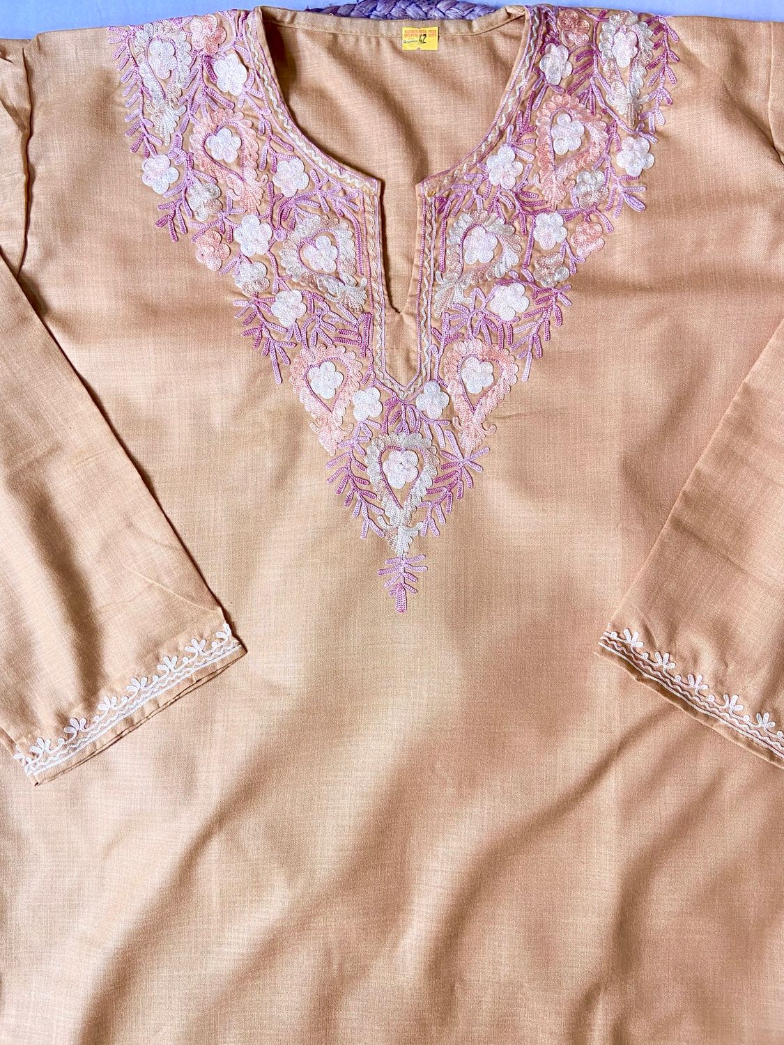 “SANIA” Cotton Short Kashmiri Kurta