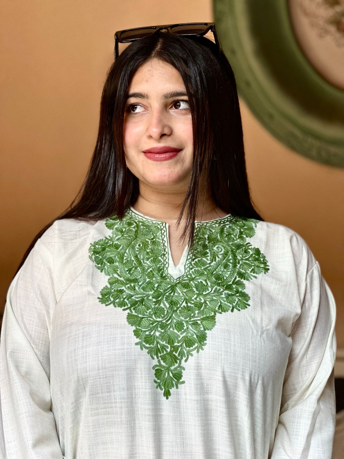 “RUKSANA” Cotton Kashmiri Kurta