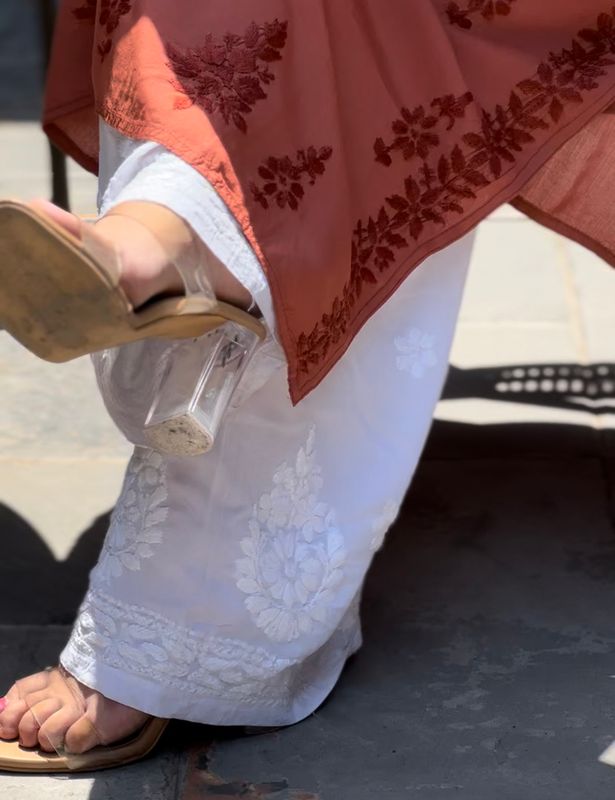 &quot;ZARAH&quot; Modal Chikankari Plazzo