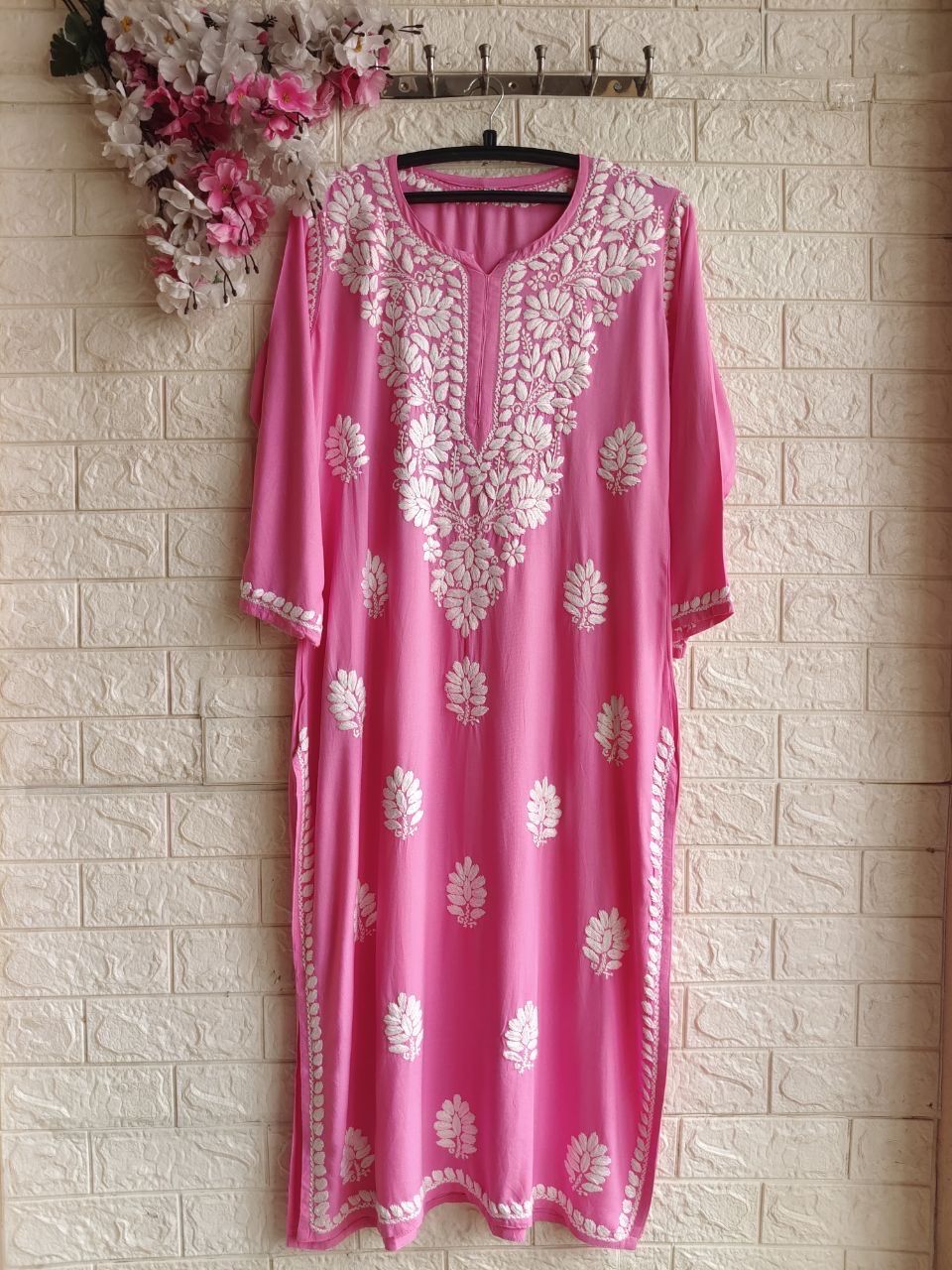 “SITARA” Rayon Chikankari Kurta