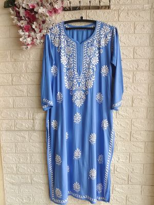“SITARA” Rayon Chikankari Kurta