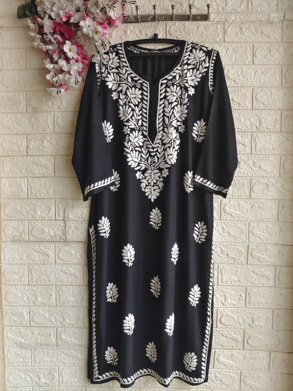 “SITARA” Rayon Chikankari Kurta