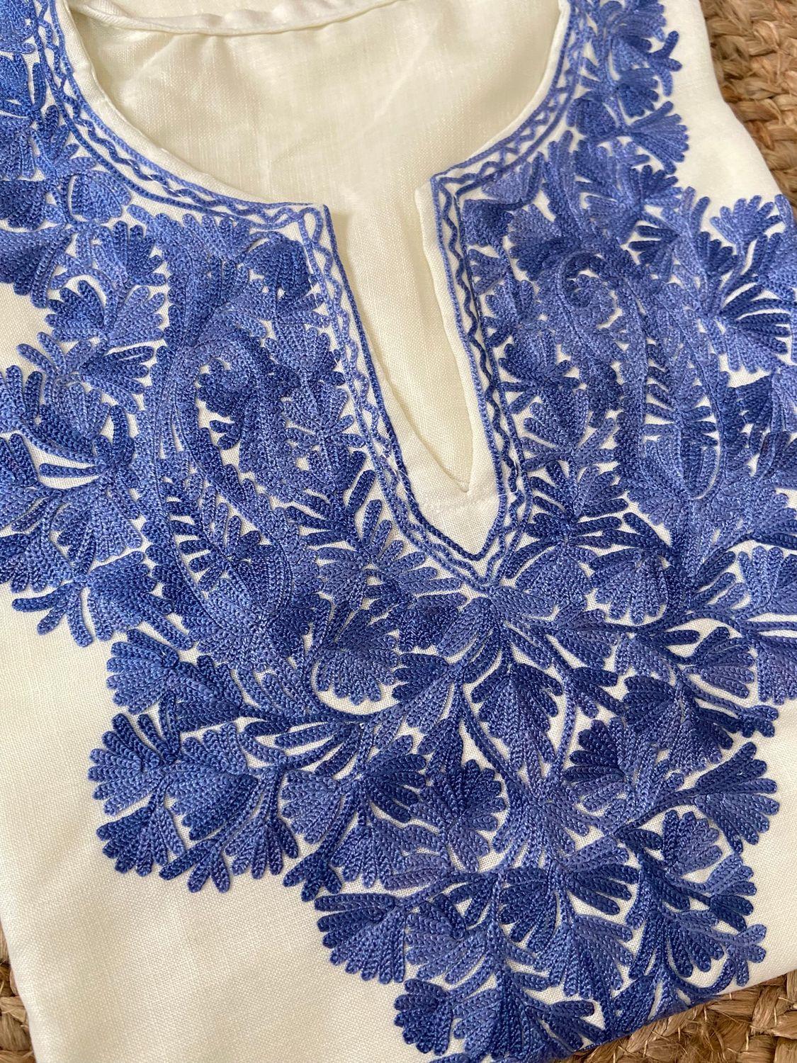 “RUKSANA” Cotton Kashmiri Kurta