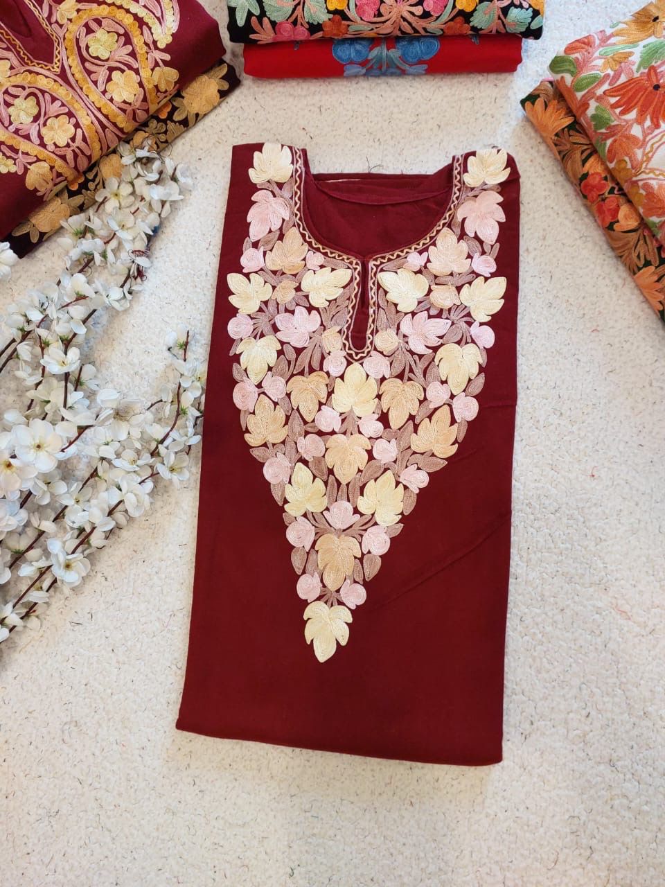 “SHEENA” Cotton Kashmiri Kurta
