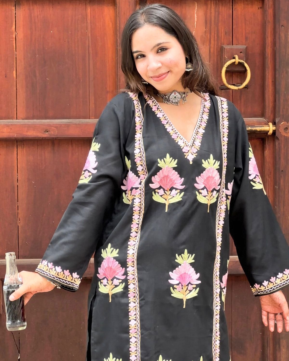 “SABINA” Kashmiri Embroidered Co-Ord Set