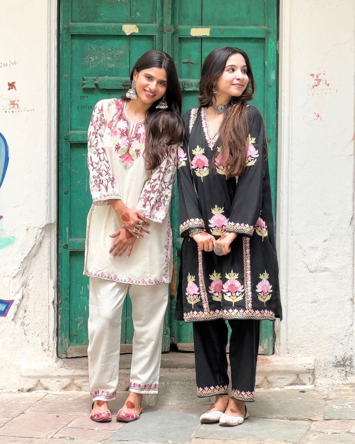 “AISHA” Kashmiri Embroidered Co-Ord Set