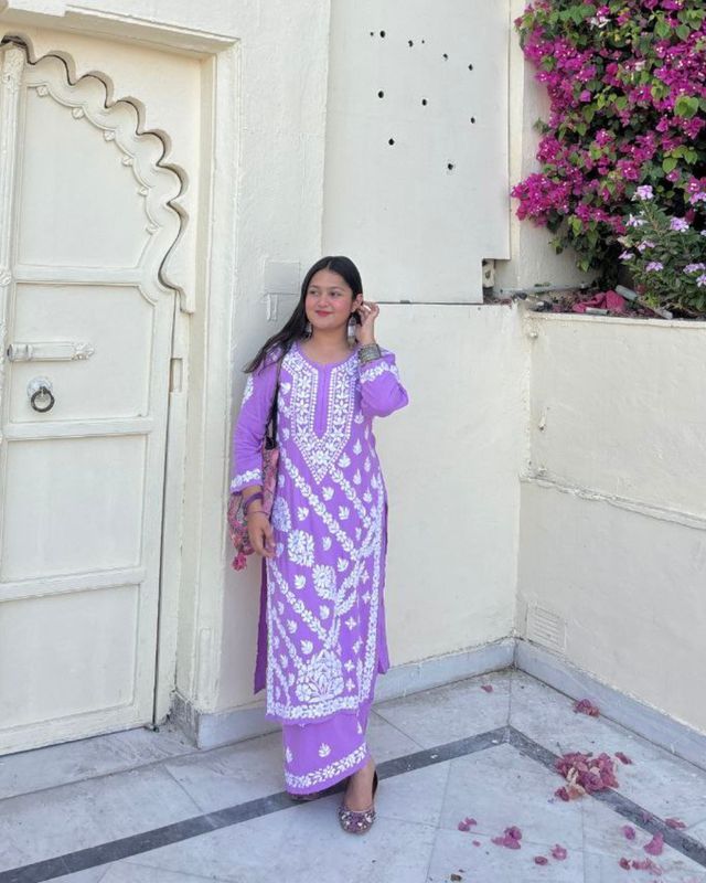 &quot;ALEENA&quot; Modal Chikankari Set
