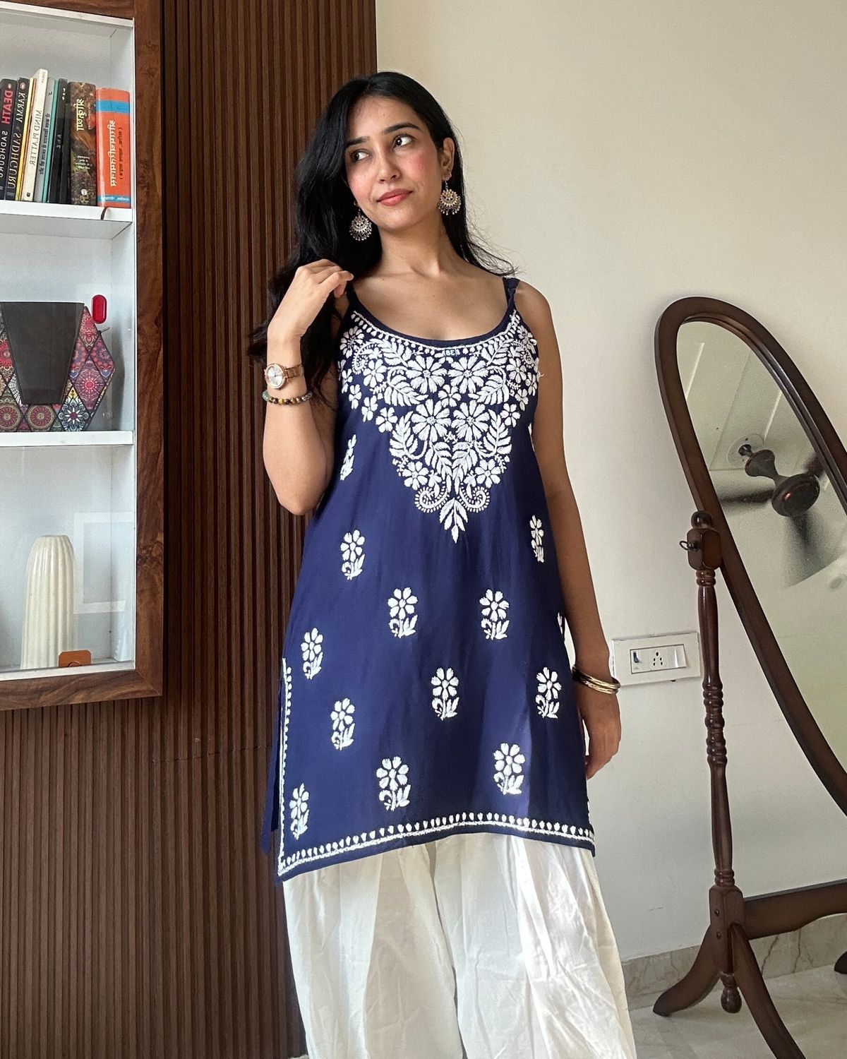 “NAVYA” Noodle Strap Short Kurta