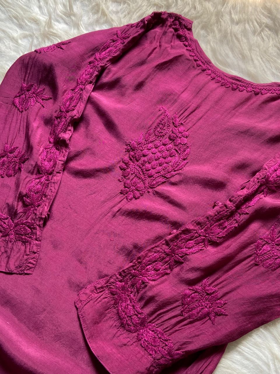 &quot;NORA&quot; Muslin Chikankari Kurta