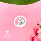 December Birth Flower Pendant - Holly