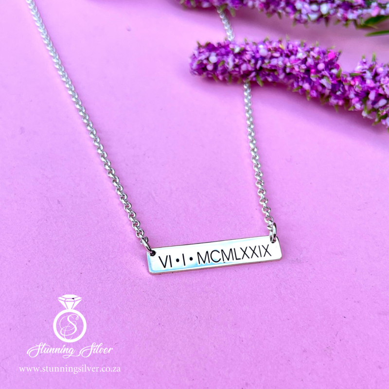 Personalised Bar Necklace