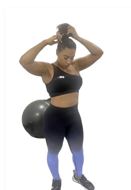 AF Black Single Strap Sports Bra