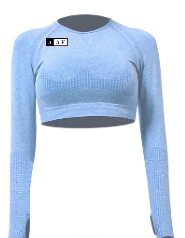Sky Blue Women's Long Sleeve Top