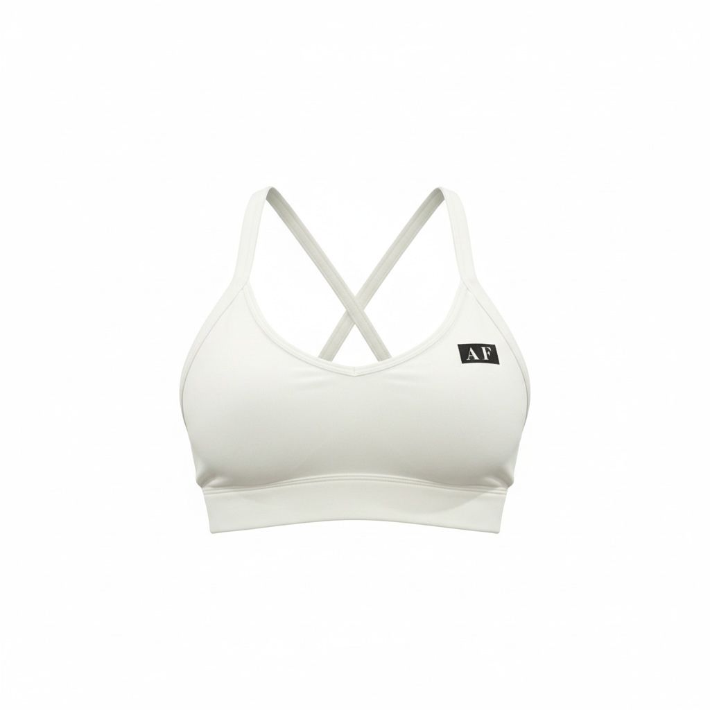 AF White Sports Bra