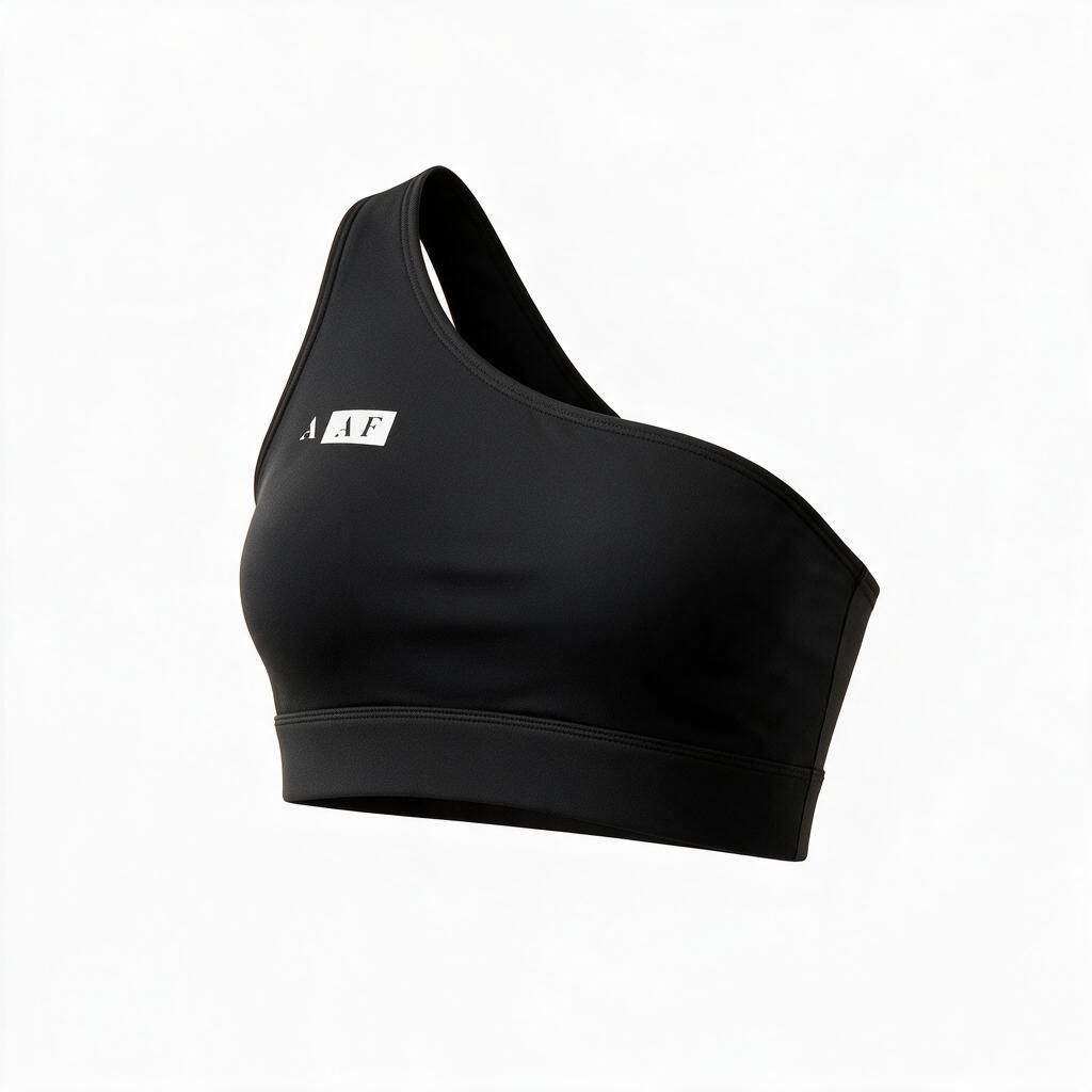 AF Black Single Strap Sports Bra