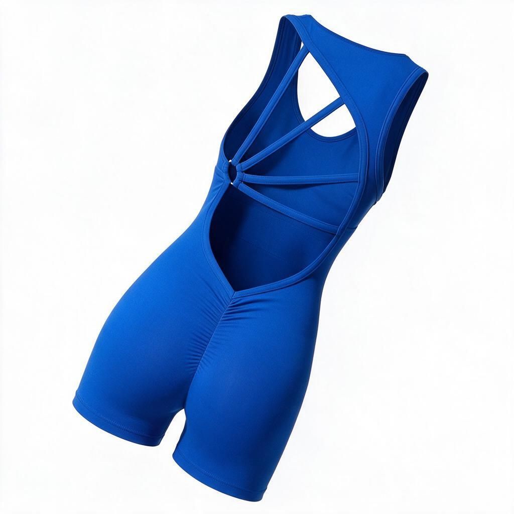 Sexy Back AF Blue Short Bodysuit