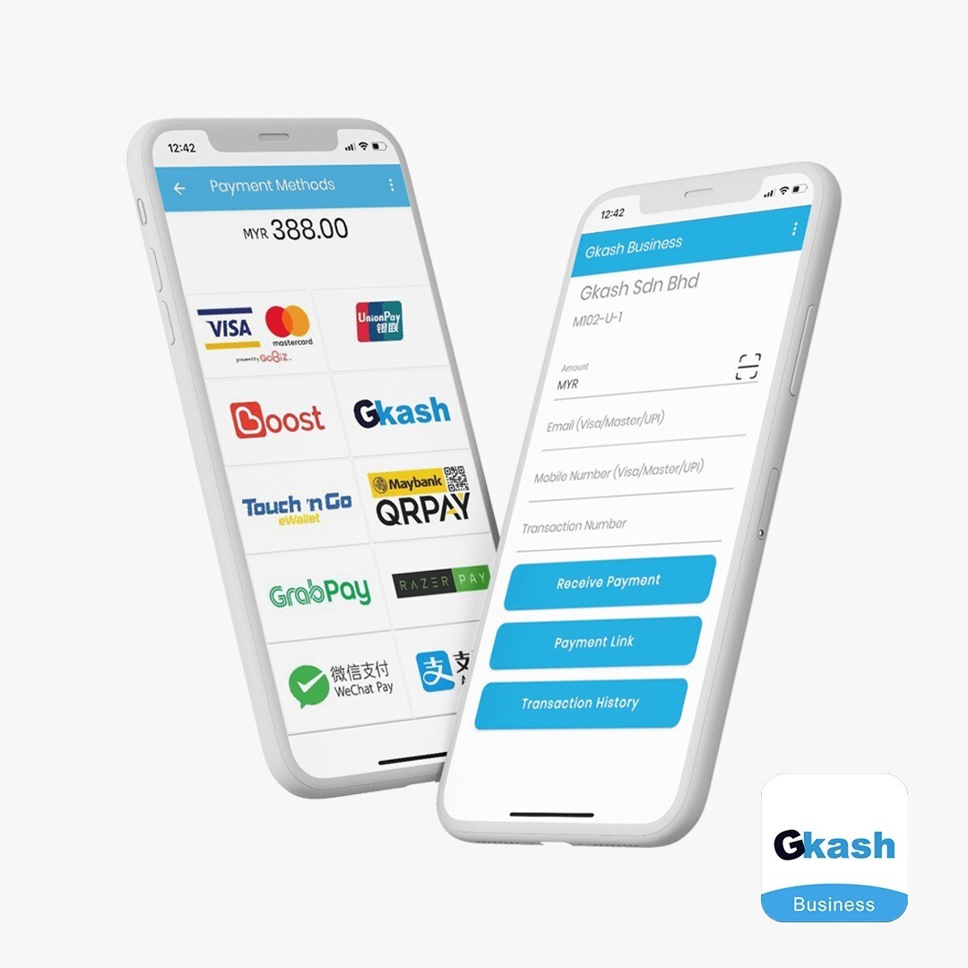 Gkash Business App - E-wallets, Debit & Credit Cards