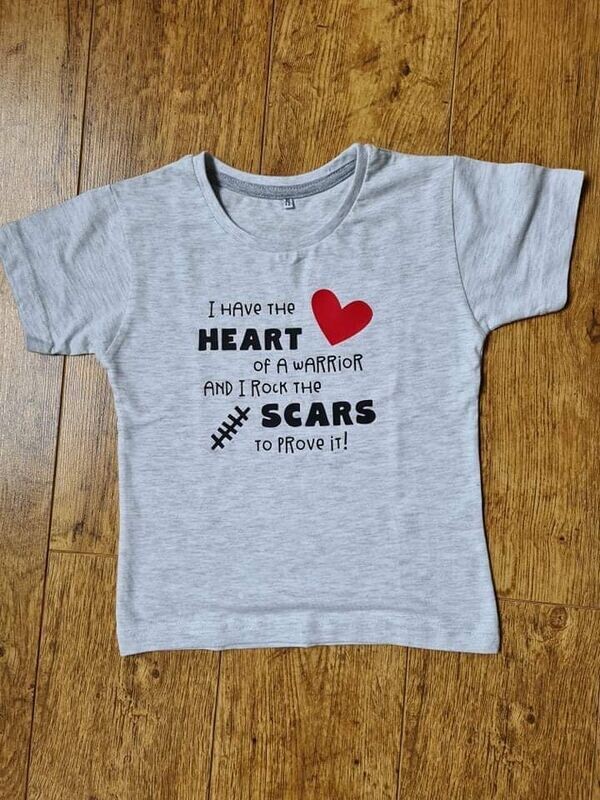 Grey Kids T-shirt’s  - Rock the Scar
