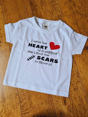White Kids T-shirt’s - Rock the Scar