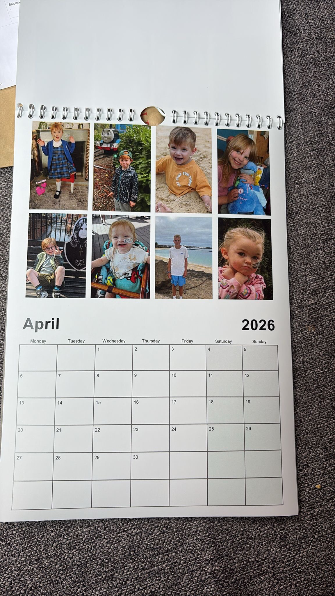 YaH 2026 calendar