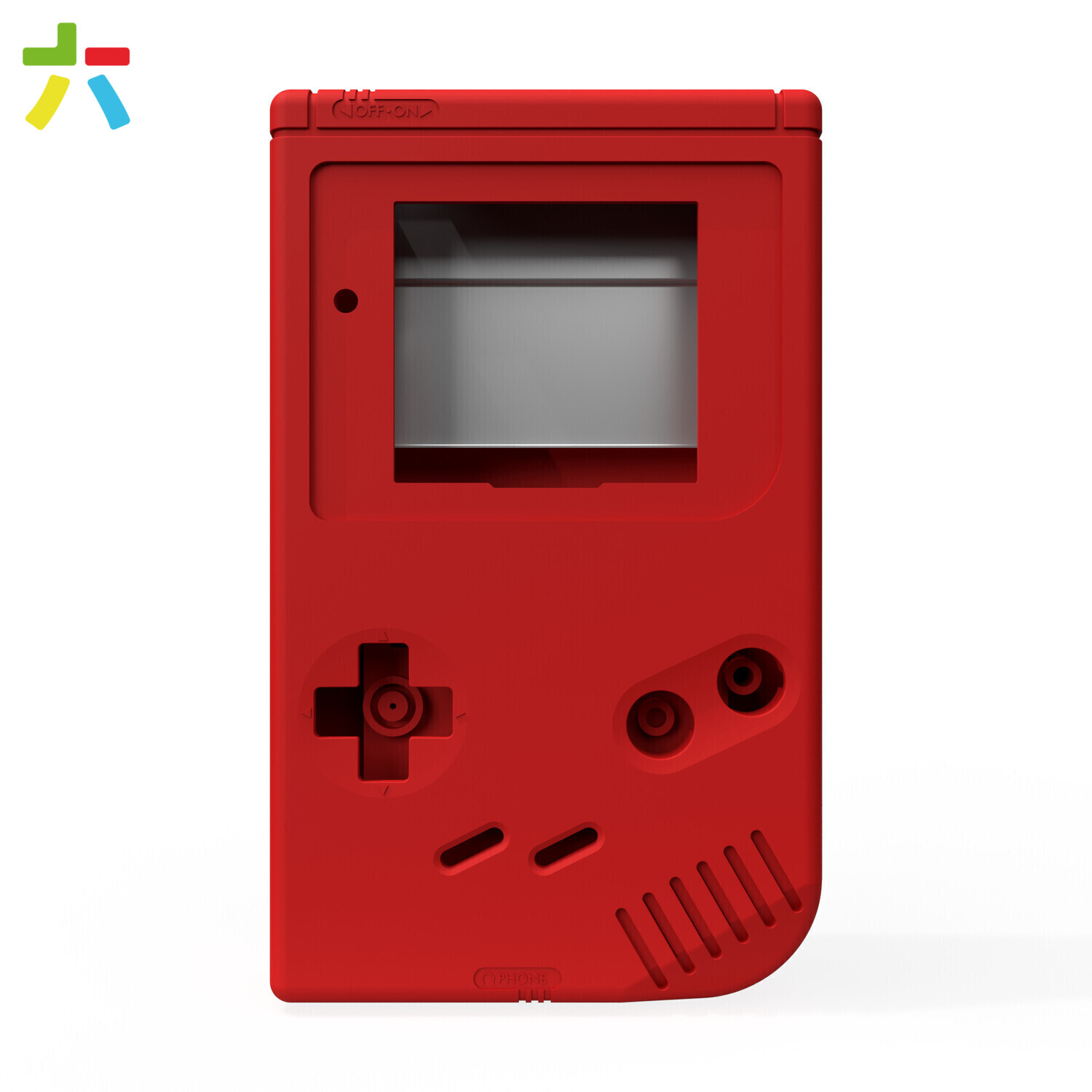 Game Boy Original Shell Kit (Solid Red)