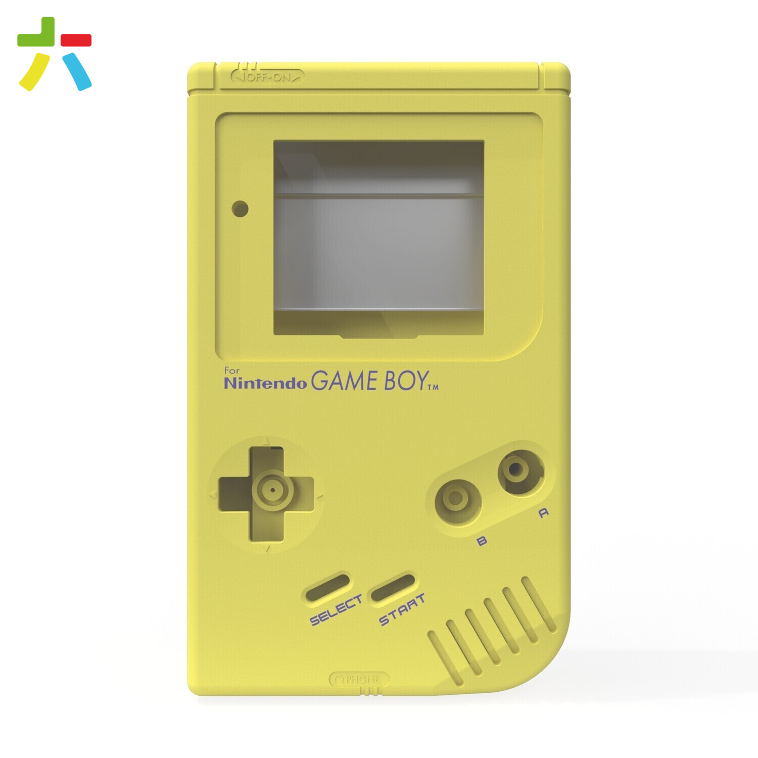 Game Boy Original Shell Kit (Pearl Yellow - Soft Touch)