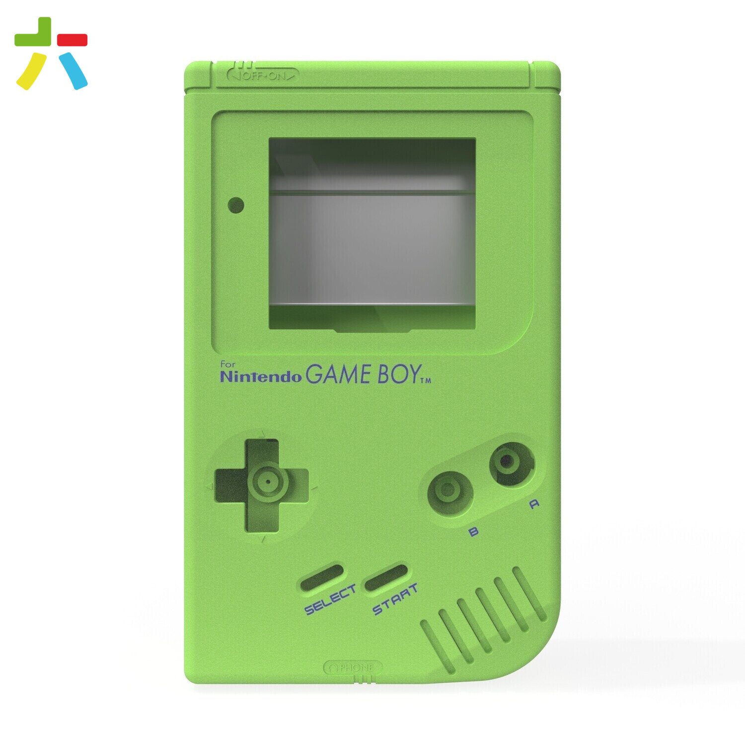 Game Boy Original Shell Kit (Pearl Green- Soft Touch)