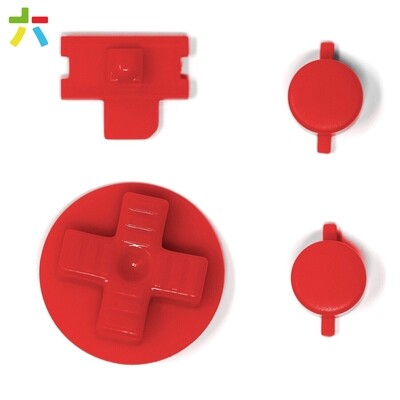 Game Boy Original Buttons (Solid Red)