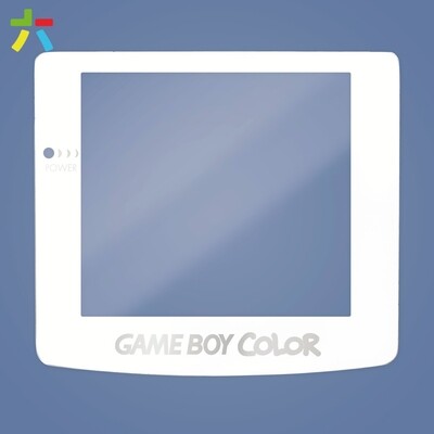 Game Boy Color Glass Q5 Lens (White Silver Text)