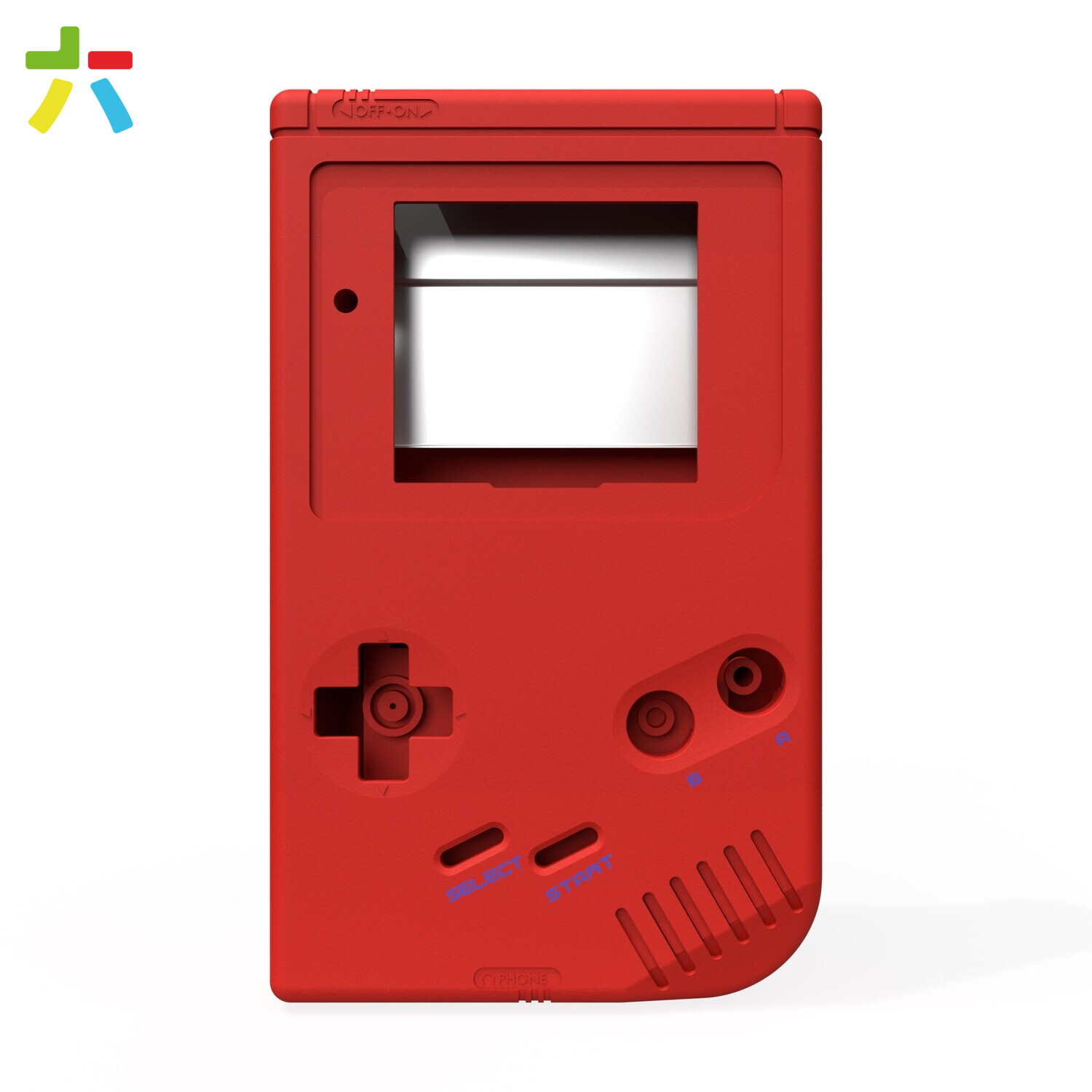 Game Boy Original Shell Kit (Pearl Red - Soft Touch)