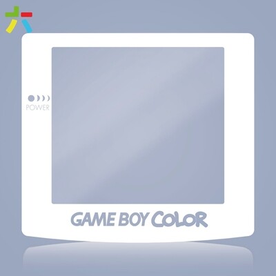 Game Boy Color Glass Q5 Lens (White Clear Text)