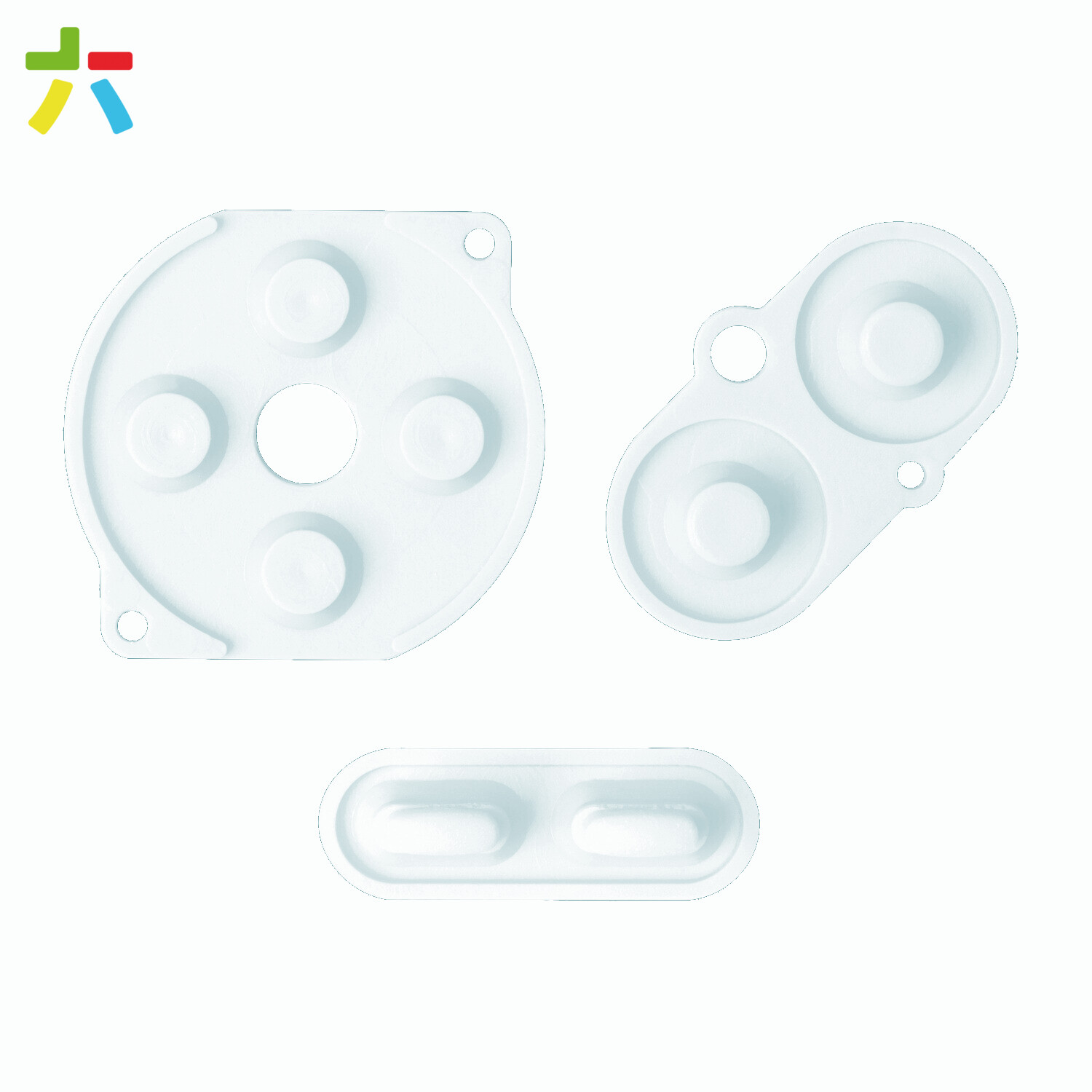 Game Boy Color Rubber Pads (Clear)