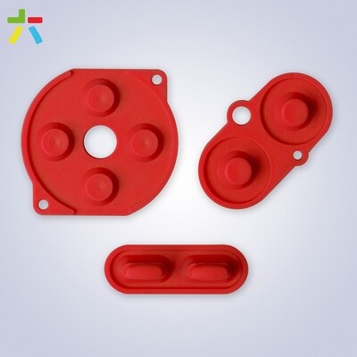 Game Boy Color Rubber Pads (Red)