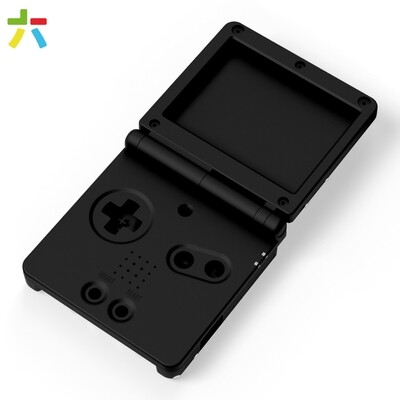 Game Boy Advance SP Shell (Solid Black)