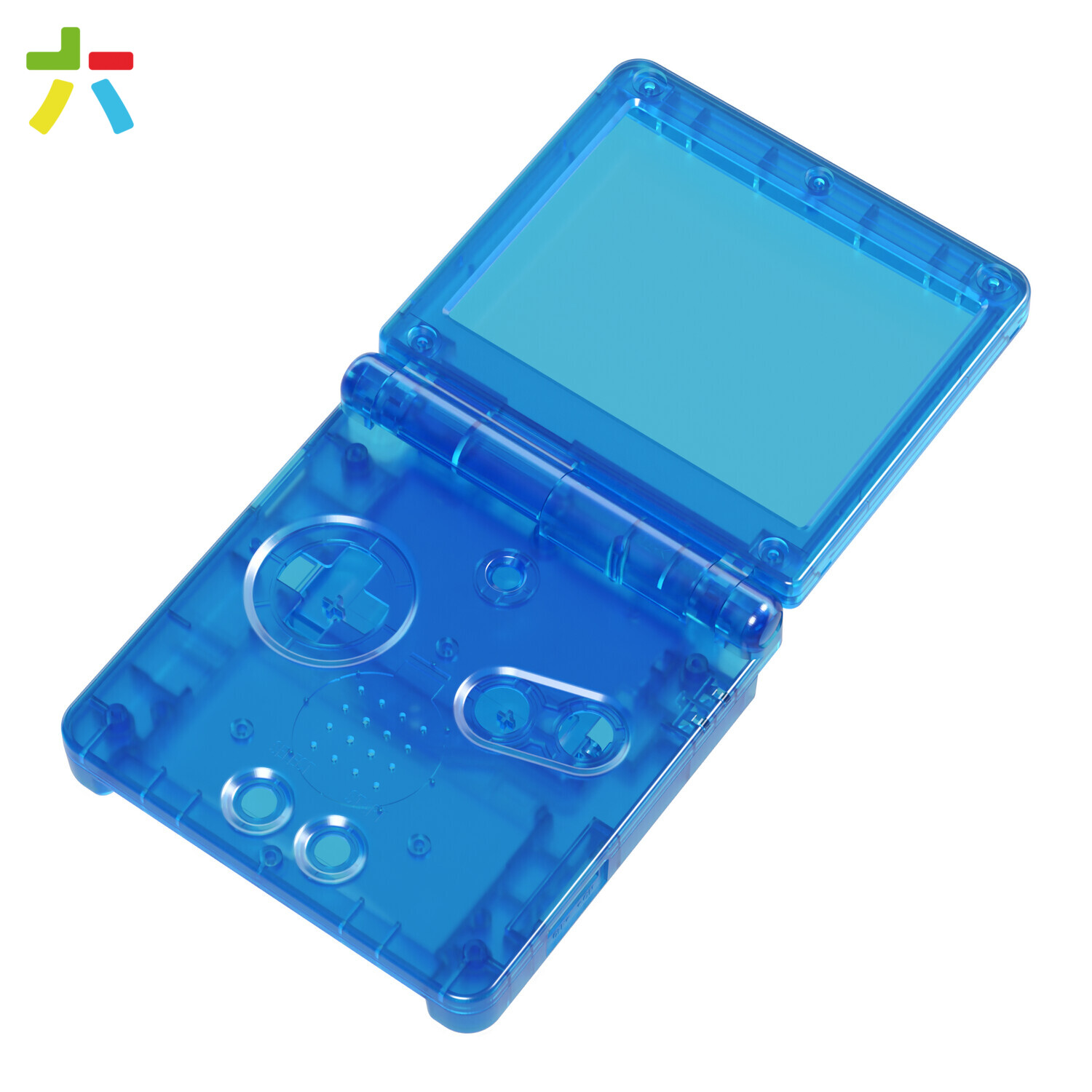 Game Boy Advance SP Shell (Clear Blue)