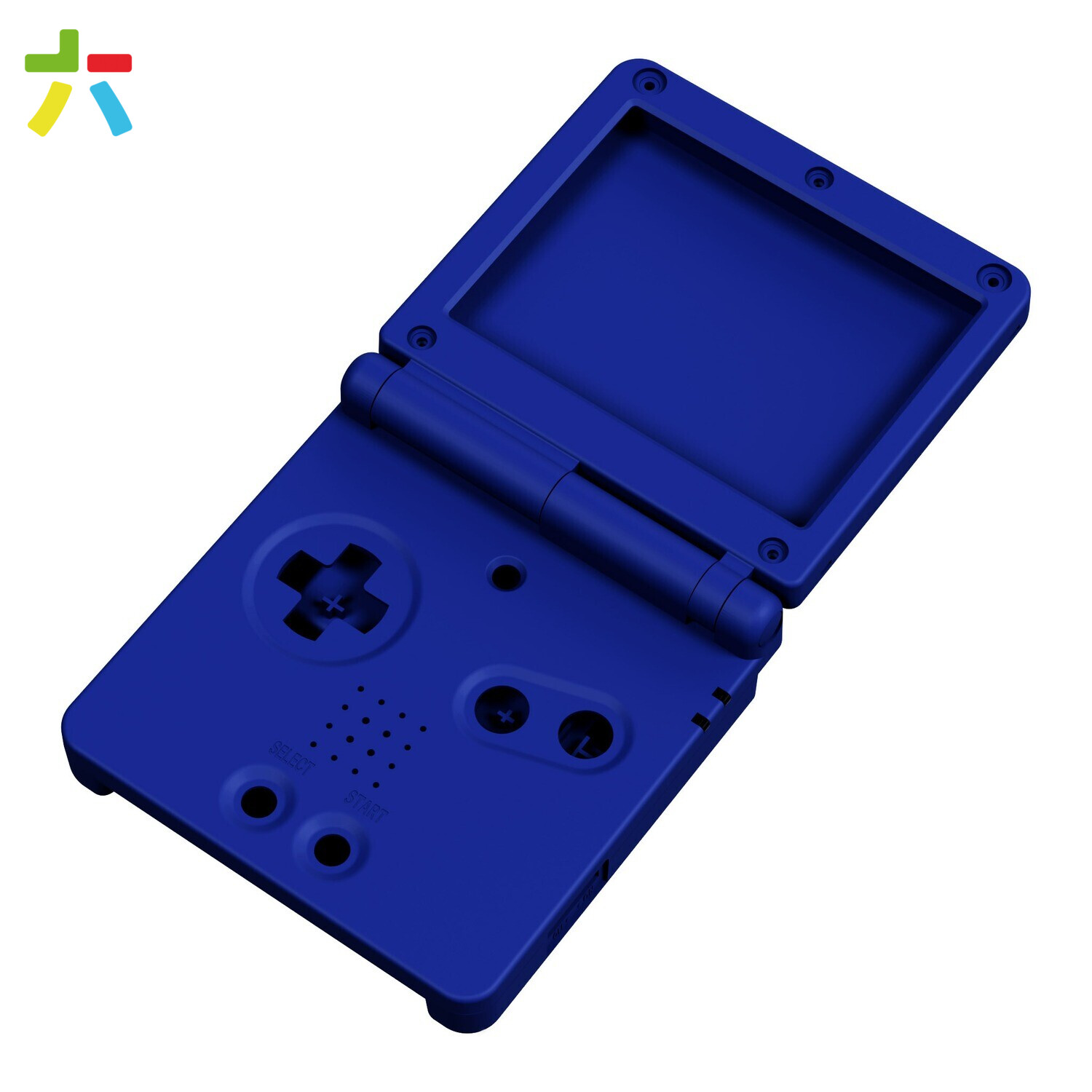 Game Boy Advance SP Shell (Solid Blue)