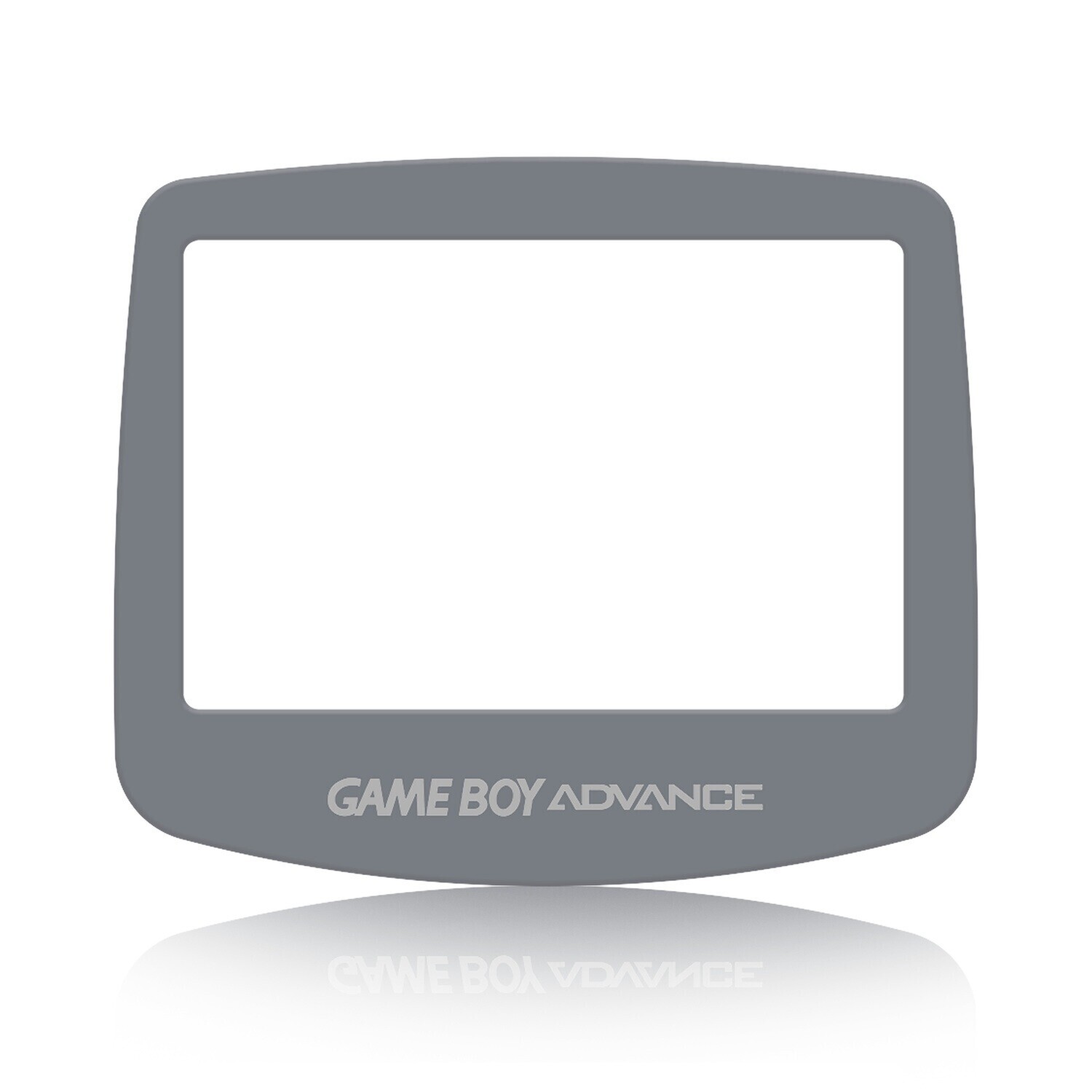 Game Boy Advance Glass Lens (Grey + Holographic Text)