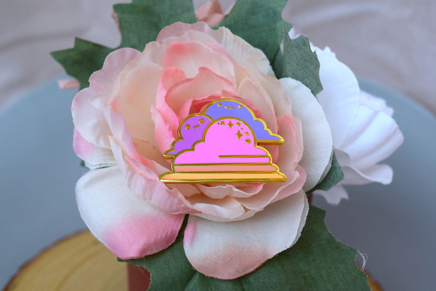 Cute Pastel Cloud Enamel Pin