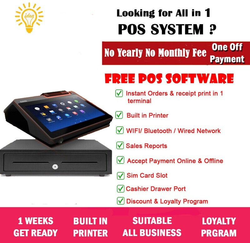 Sunmi D2 Mini POS System Terminal (No monthly No Yearly Fee)